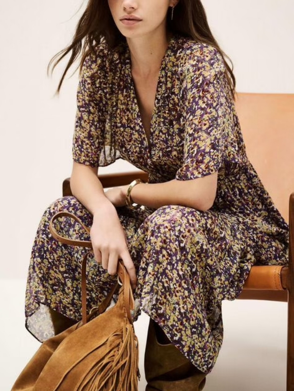 Ba&sh LARIOL short-sleeved dress - Picture 3 of 14